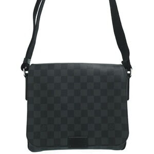 Louis Vuitton Damier Graphite Black District Shoulder Bag